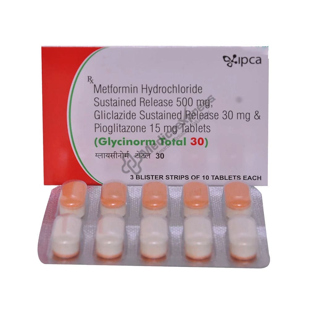 Glycinorm Total 30mg Tablet 15's