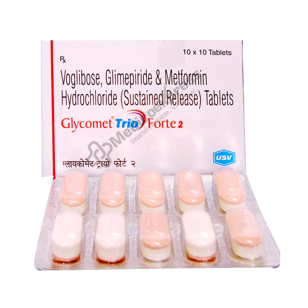 Glycomet Trio 2 Tablet 10's