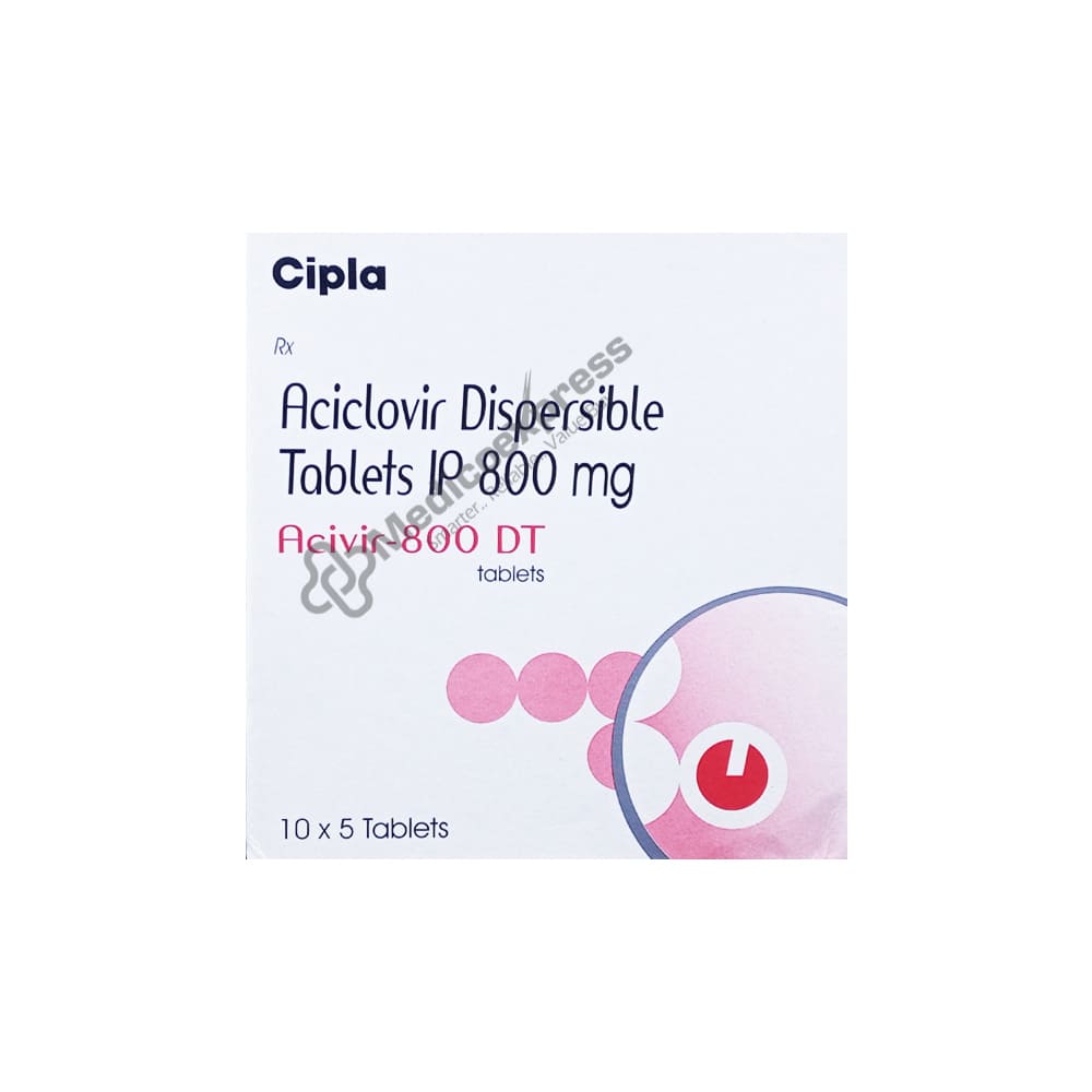 Acivir 800 DT Tablet 5's