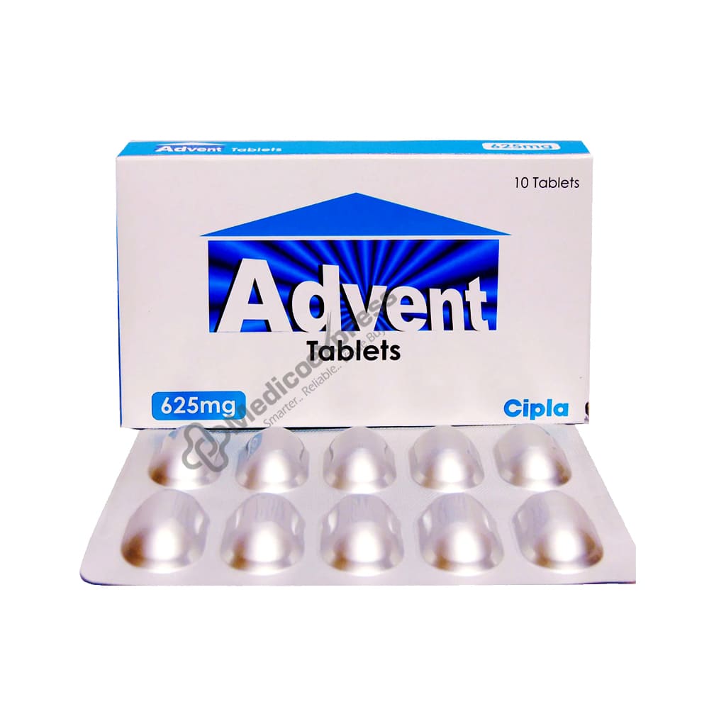 Advent 625mg Tablet 10's