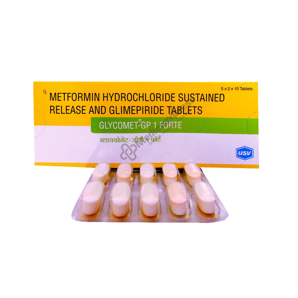 Glycomet Gp 1 Forte Tablet 10's