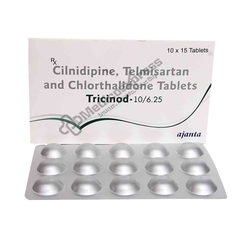 Tricinod-10/6.25 Tablet 15's