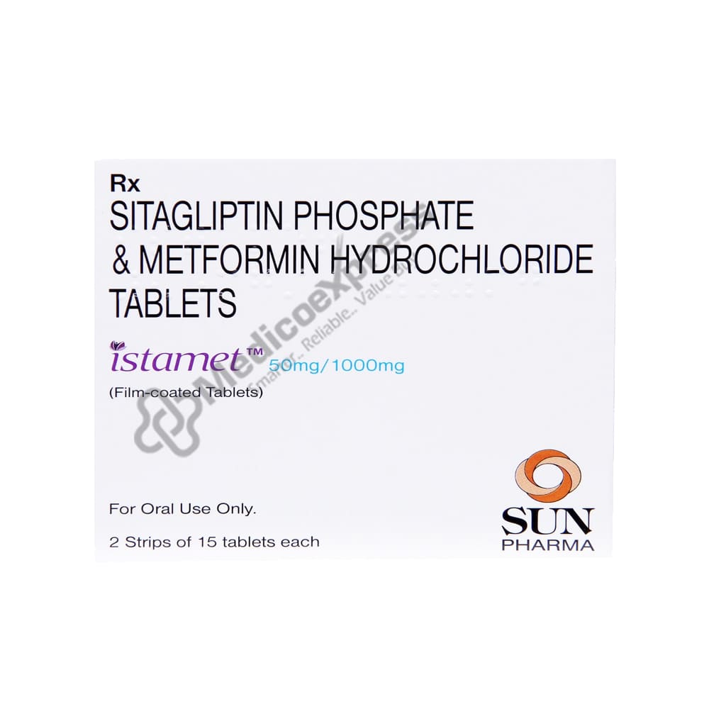 Istamet 50 mg/1000 mg Tablet 15's