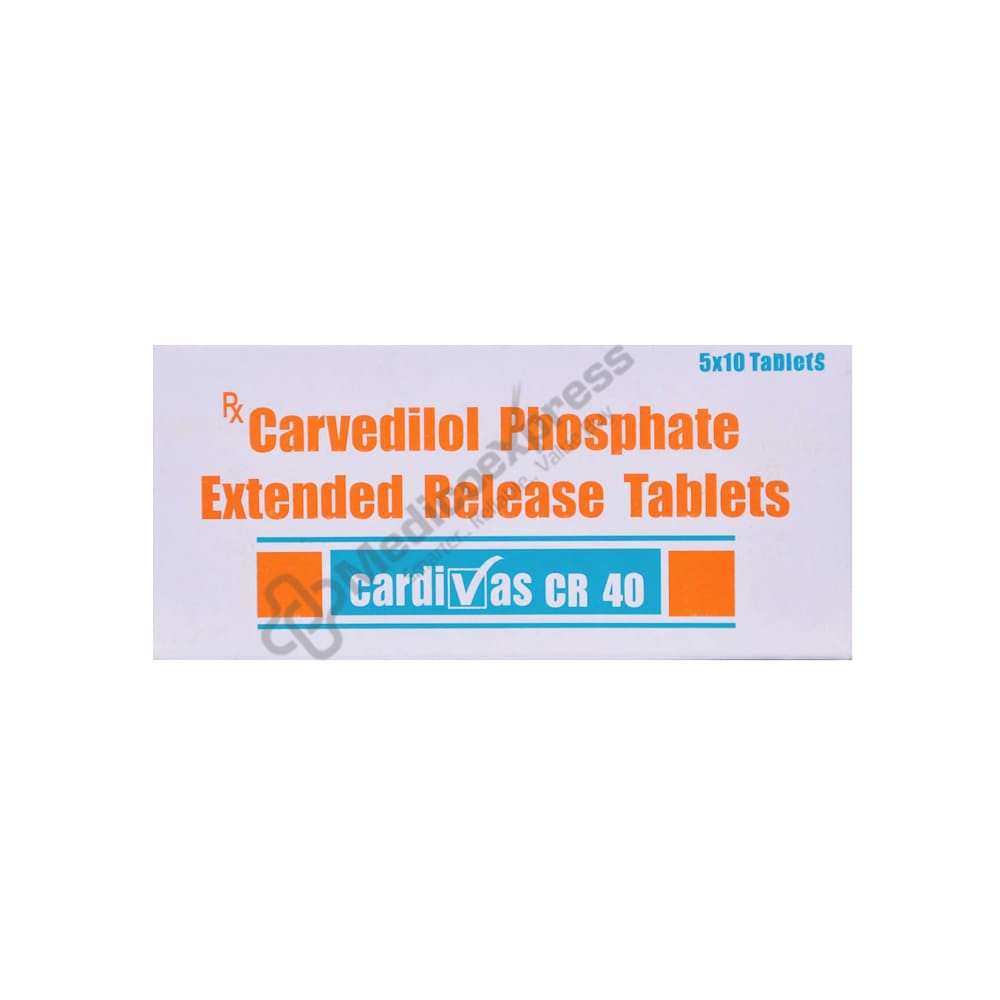 Cardivas Cr 40mg Tablet