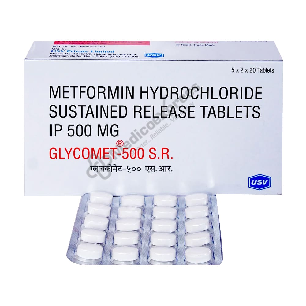 Glycomet 500 SR Tablet 20's
