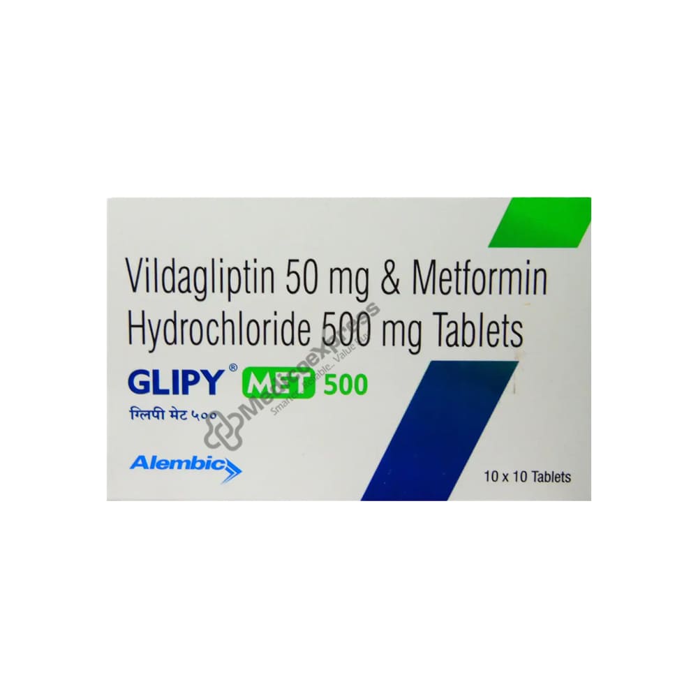 Glipy Met 500mg/50mg Tablet 15's