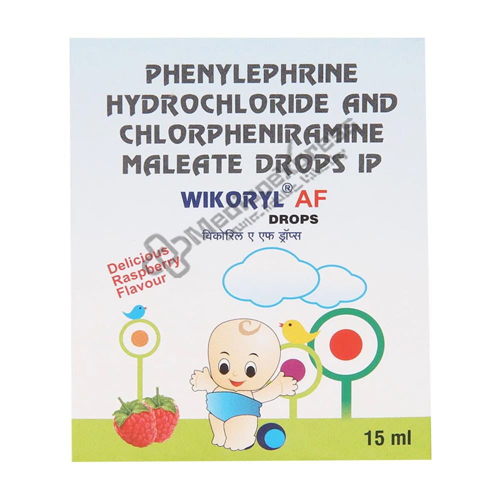 Wikoryl Af Raspberry Flavour Drops 15ml