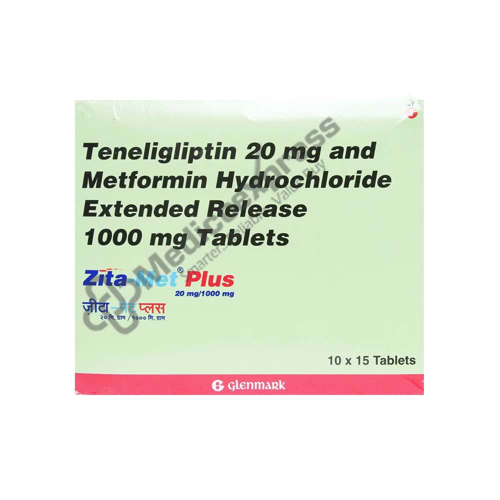 Zita Met Plus 20/1000mg Tablet 15's