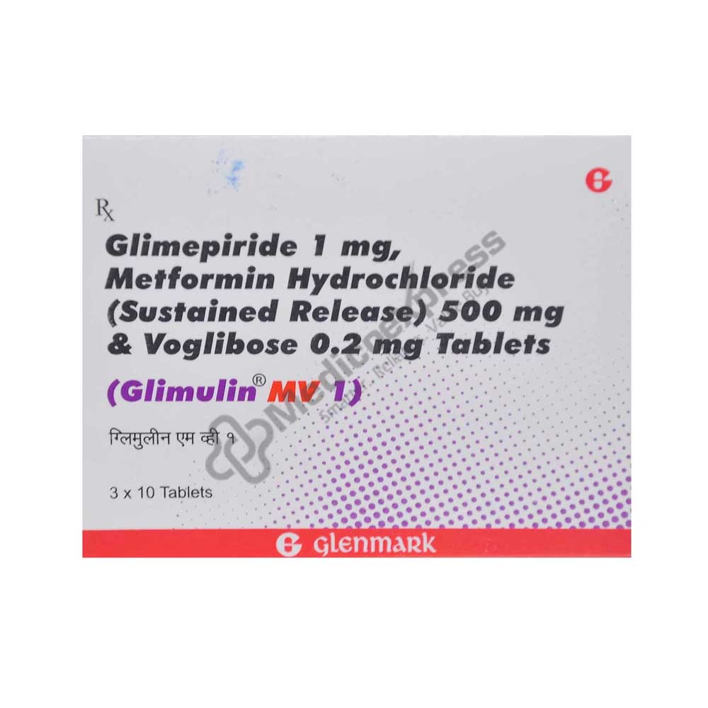 Glimulin Mv 1mg Tablet 10's