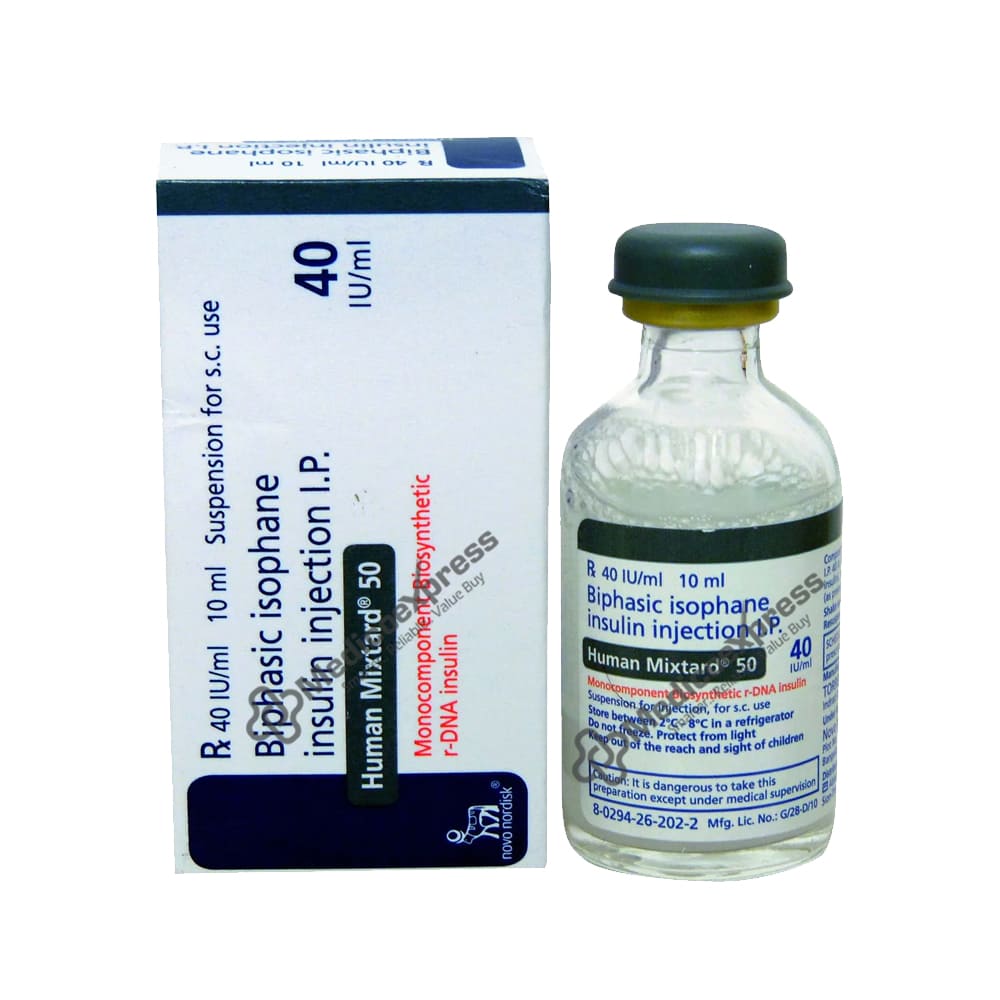 Human Mixtard 50 Injection 40Iu/ml