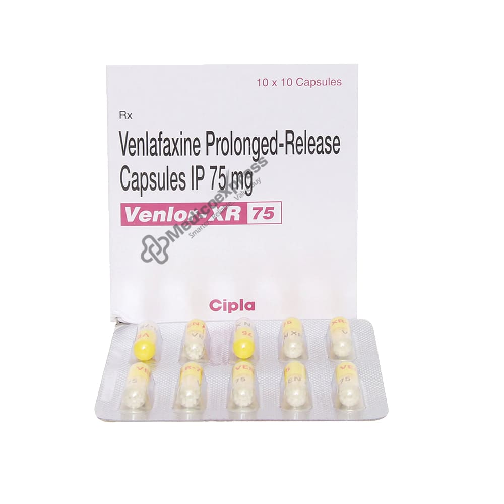 Venlor XR 75 Capsule 10's