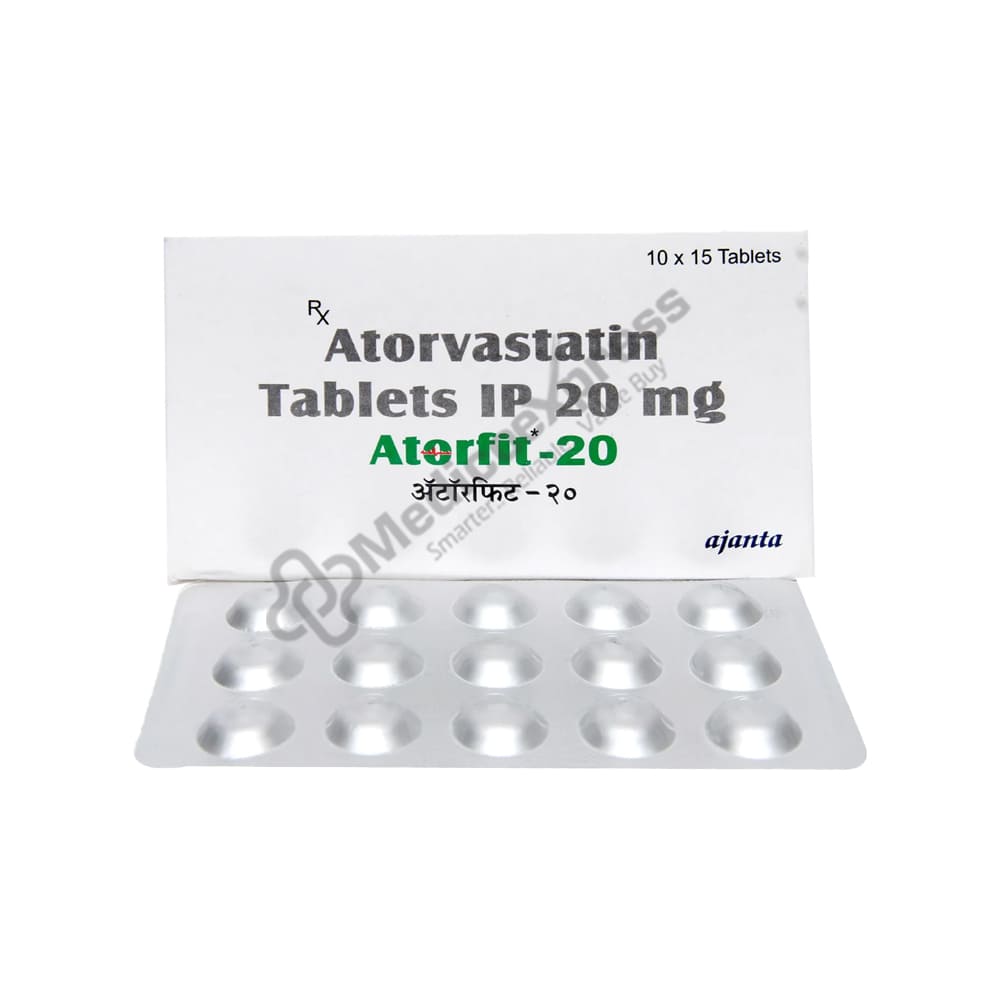 Atorfit 20 Tablet 15's