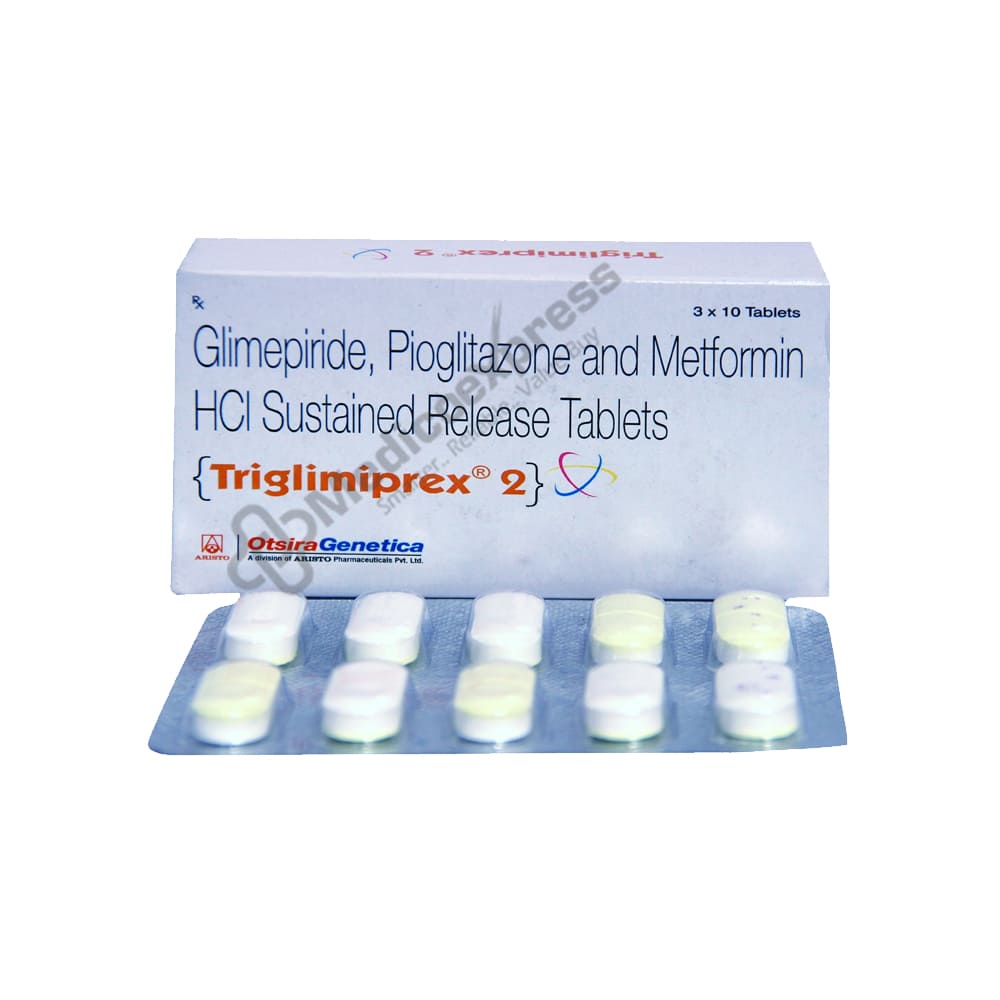 Triglimiprex 2 mg Tablet 10's