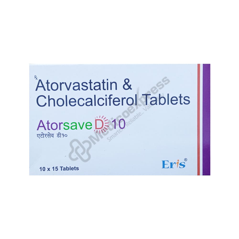 Atorsave d 10 Tablet 15's
