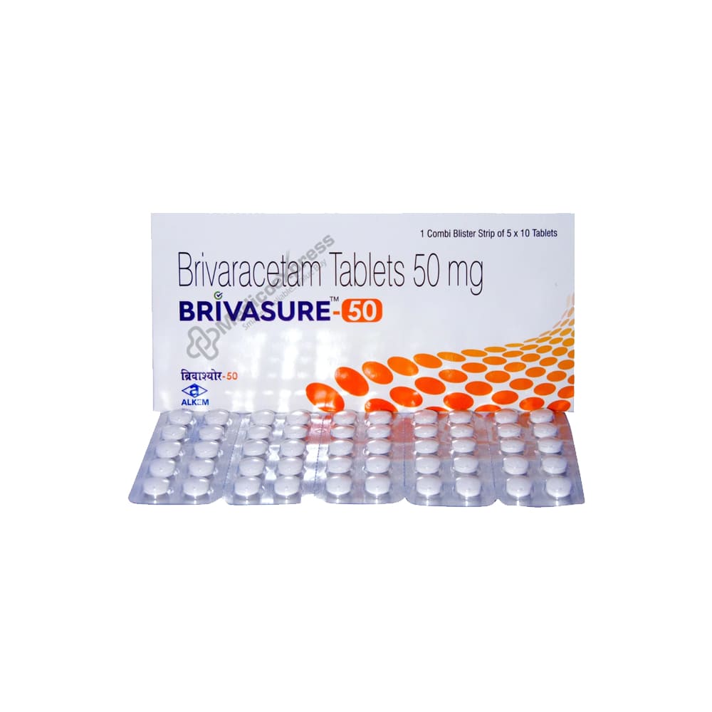 Brivasure 50 mg Tablet 10's
