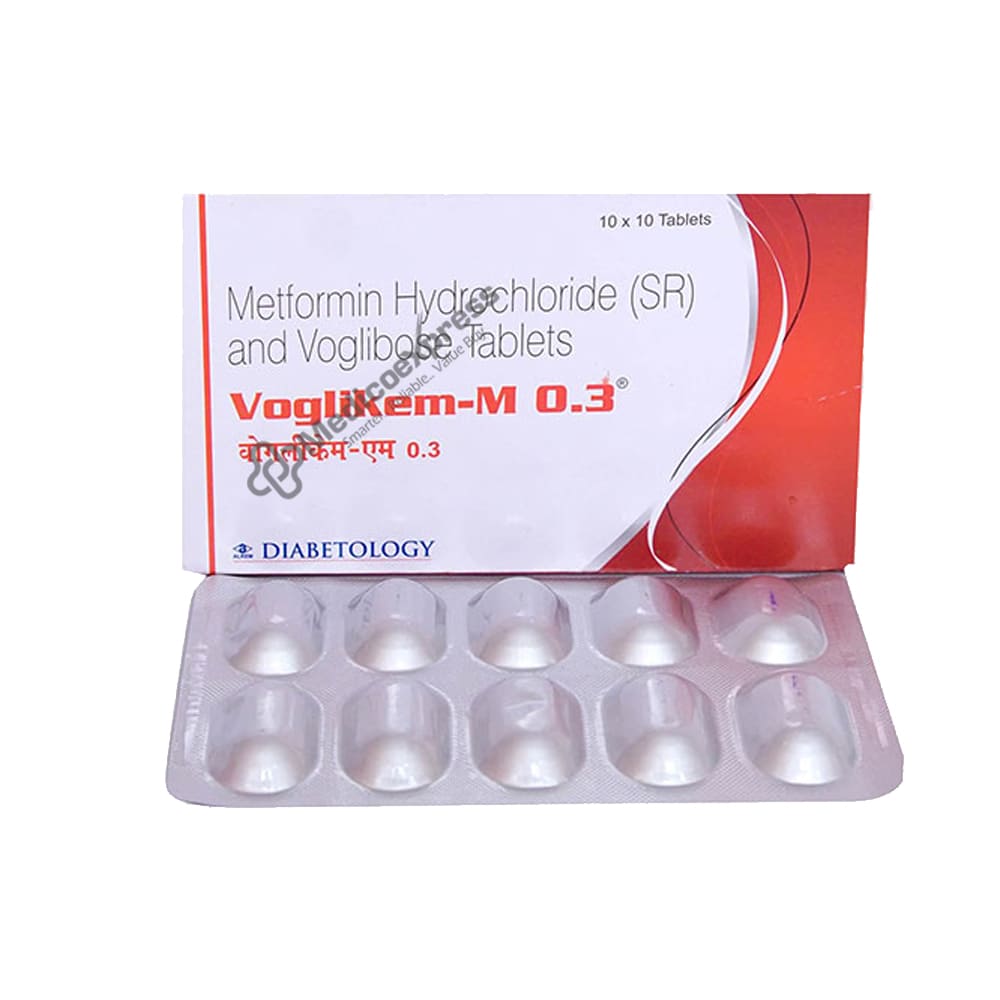 Voglikem M 0.3mg Tablet 10's