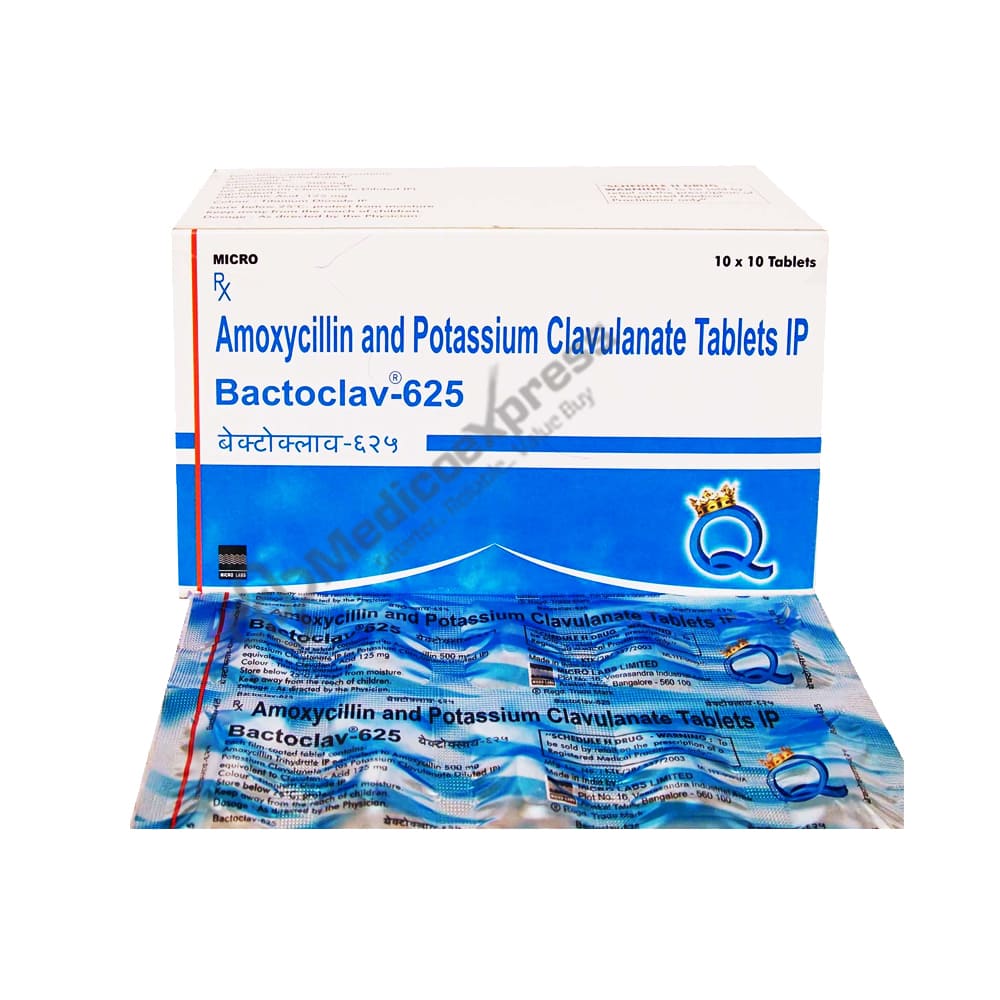 Bactoclav 625 Tablet 10's