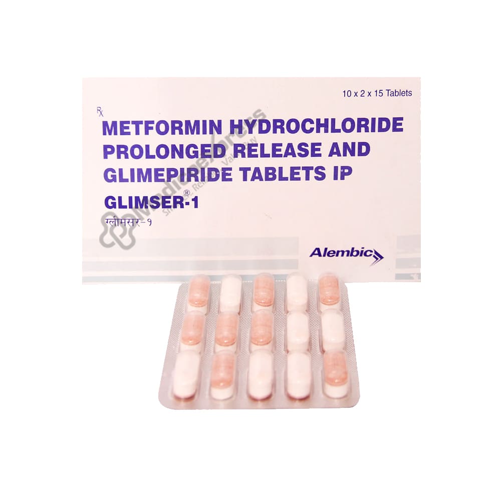 Glimser 1 Tablet 15's