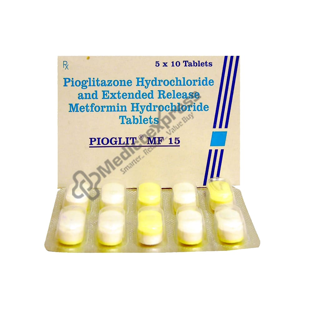Pioglit MF 15mg Tablet 10'S