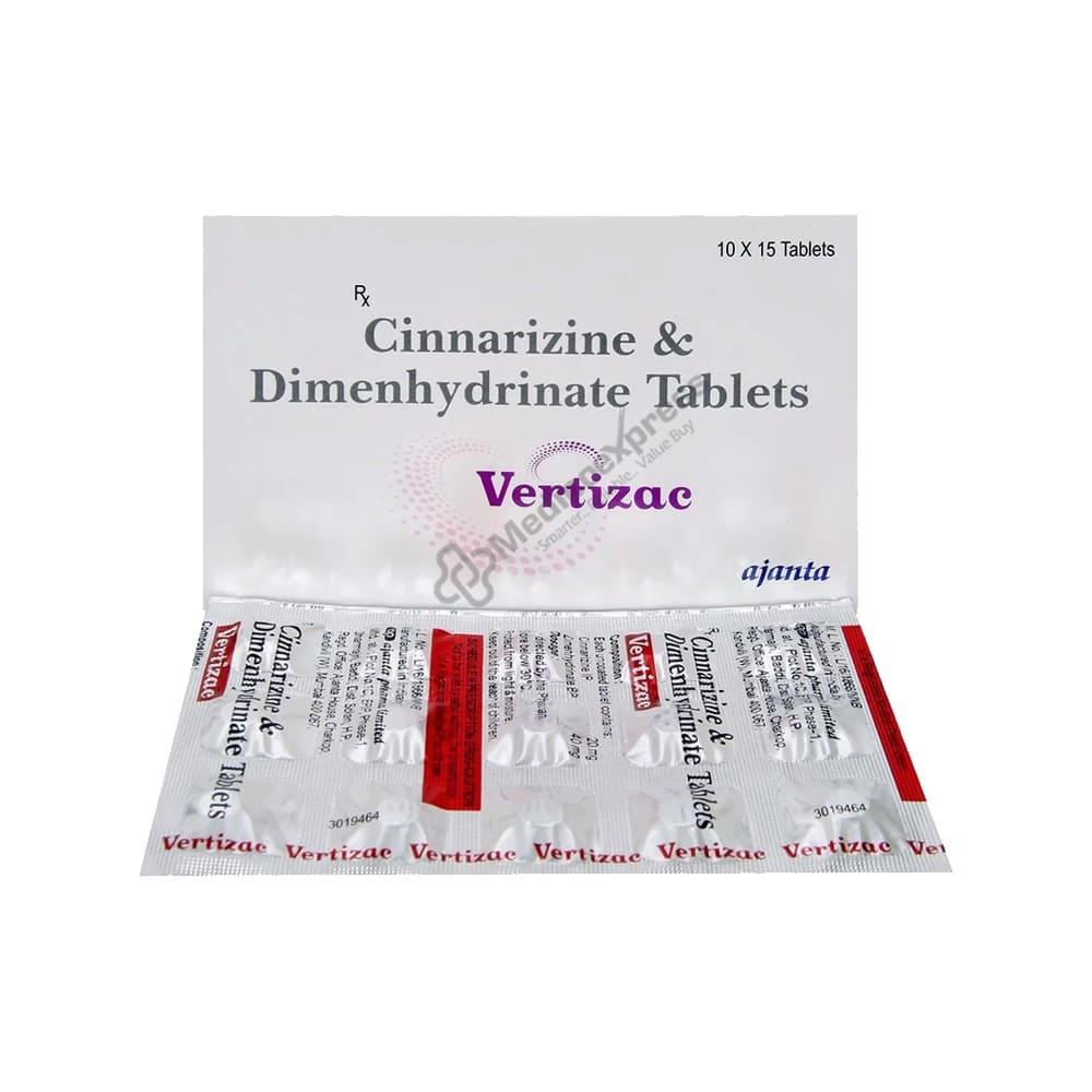 Vertizac Tablet 20/40 mg 15's