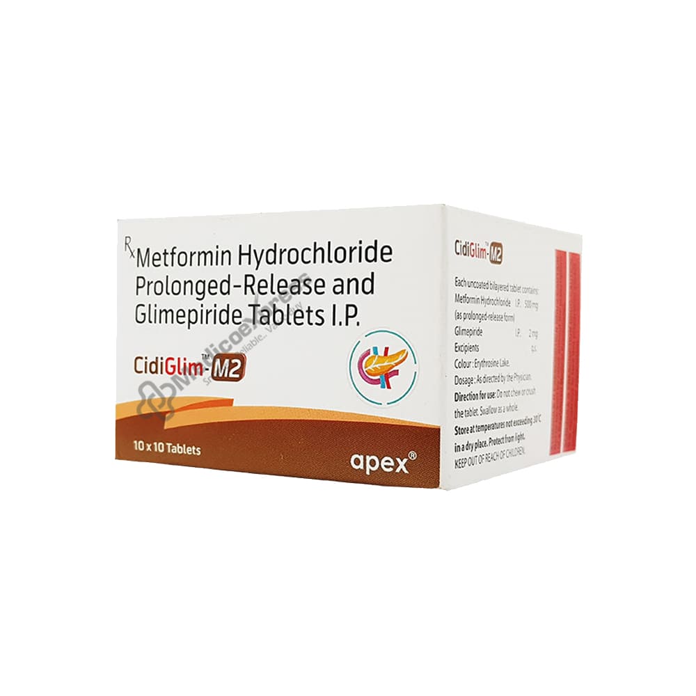 Cidiglim M 2 Tablet 10's