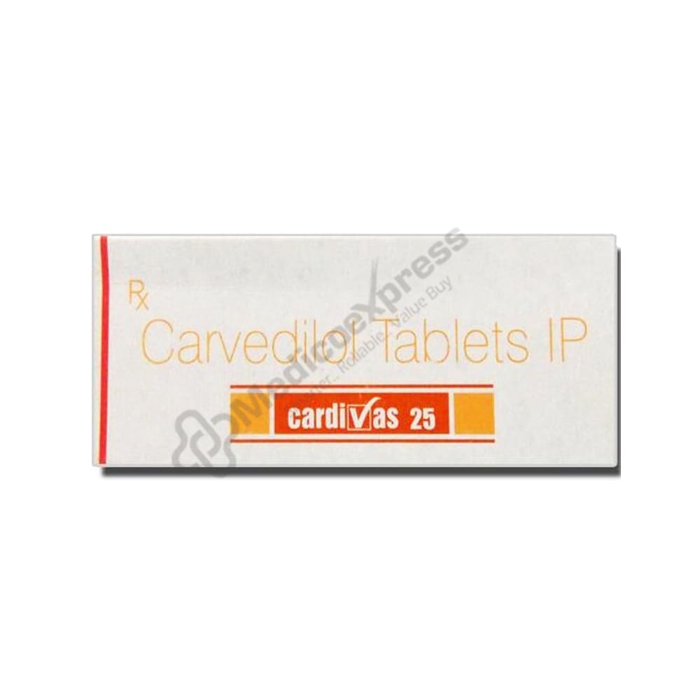 Cardivas 25 Tablet 10's