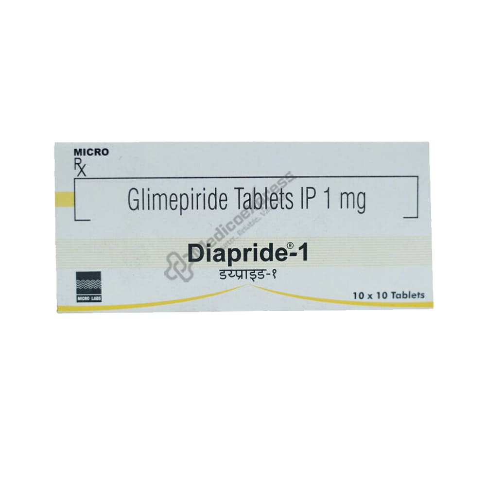 Diapride 1mg Tablet 10's