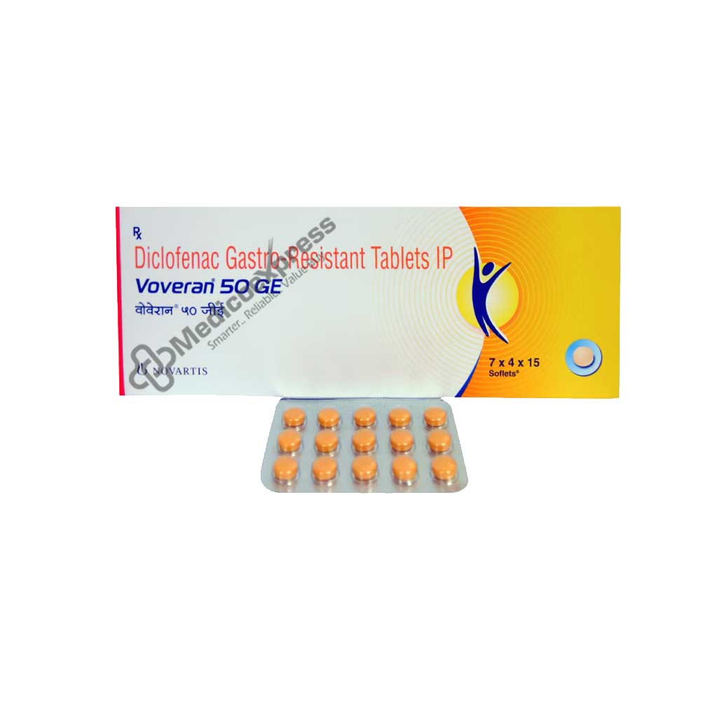 Voveran GE 50 Mg Tablet 15's