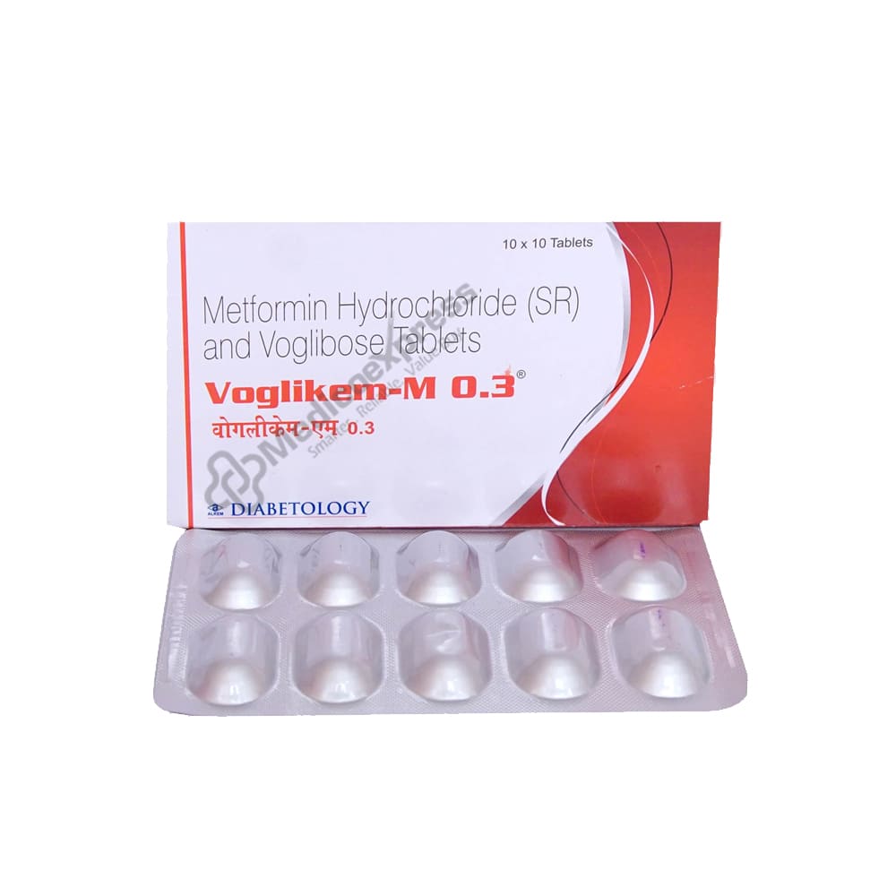 Voglikem 0.3mg Tablet 10's