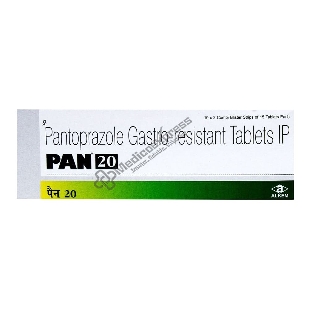 Pan 20 Tablet 15's