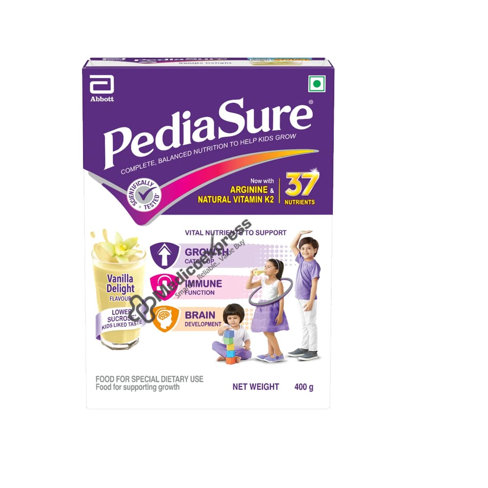 Pediasure Vanilla Delight Flavour Nutrition Drink Powder, 400 gm Refill Pack