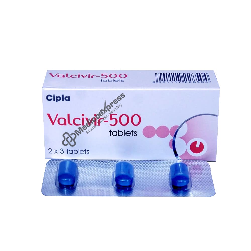 Valcivir 500 Tablet 3's