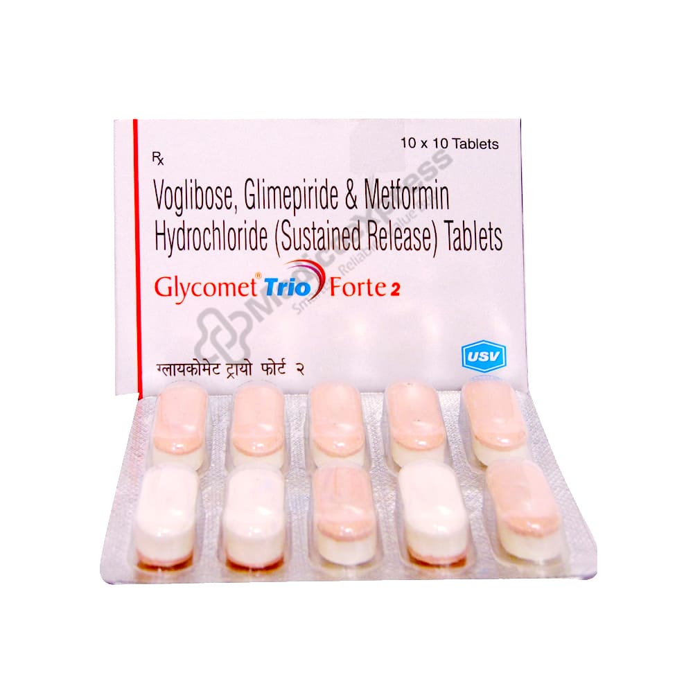 Glycomet Trio Forte 2 Tablet 10's