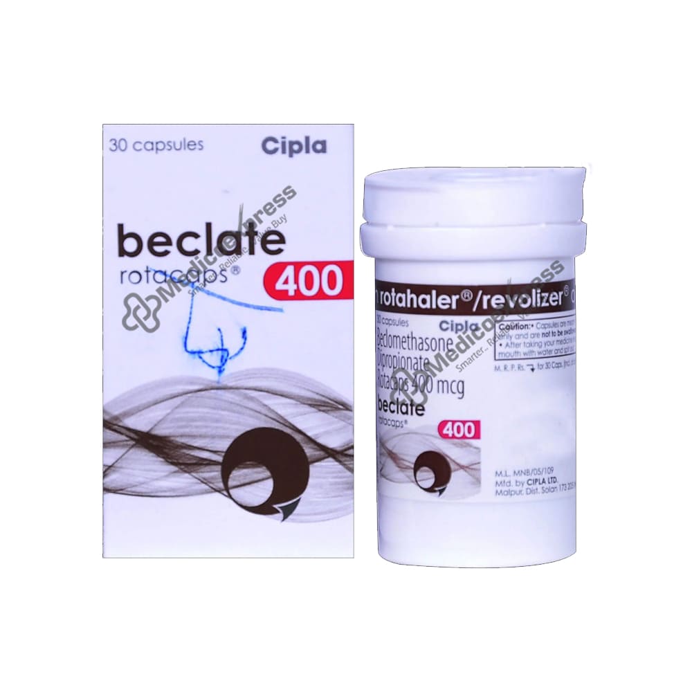 Beclate 400 mcg Rotacaps 30's